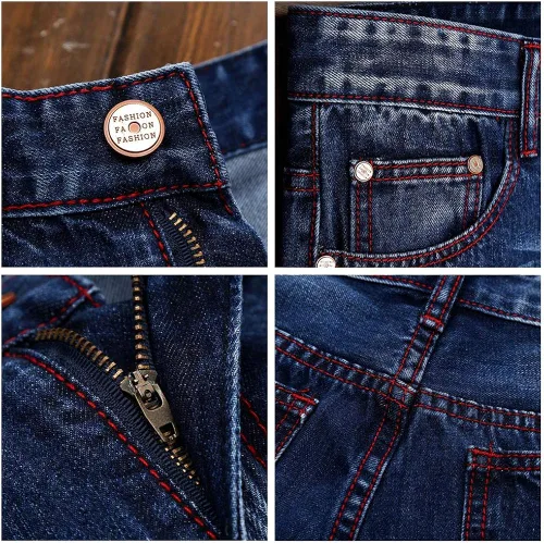 Miniatura 5 de WEEN CHARM - Jeans para hombre estilo recto ajustado y desgastados