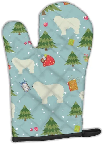 Miniatura 193 de Caroline's Treasures BB4872OVMT - Guante de horno de Navidad Affenpinscher resistente al calor, grueso para sartenes calientes y horno, manopla