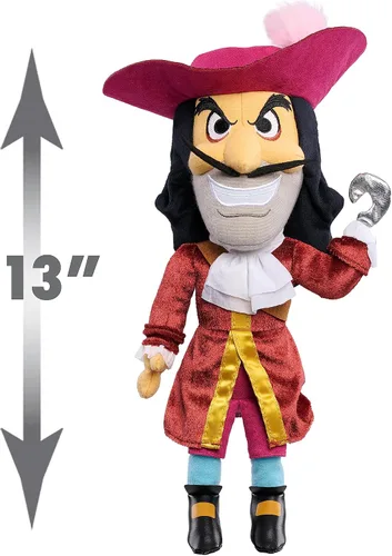 Miniatura 2 de Disney Villains Collection: Muñeco de felpa de Capitán Garfio de 13 pulgadas, muñeco coleccionable para niños a partir de 3 años, juguetes de Disney