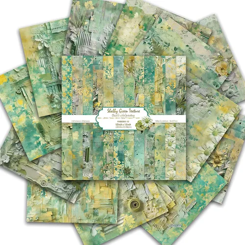 Miniatura 10 de Papel de álbum de recortes de 12 x 12 pulgadas, 24 hojas de manualidades decorativas de origami, impresión de doble cara, decoración de álbum