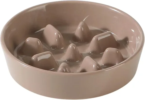Miniatura 77 de Havniva Tazón de cerámica de 0.9 tazas para perros de alimentación lenta para perros pequeños, alimentador lento para mascotas de 6.1 pulgadas, 1 x