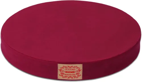 Miniatura 8 de Almohadilla Shinnwa de poliéster suave, cuadrado o redondo con espuma de memoria para asiento, soporte Lumbar de felpa, colorida de 16 pulgadas