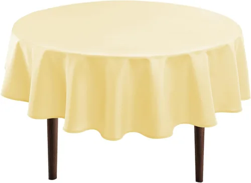 Miniatura 15 de Hiasan Mantel redondo de 30 pulgadas – Mantel de tela de poliéster impermeable resistente a las manchas a prueba de derrames, para comedor, cocina