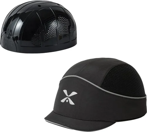 Miniatura 22 de TIHEEN Gorra de seguridad unisex, estilo gorra de béisbol con rayas reflectantes, ligera y transpirable, gorra de protección para la cabeza