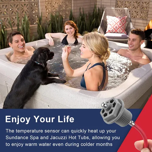 Miniatura 4 de Sensor de temperatura de spa 6600-167 de repuesto para sensor de temperatura Sundance Spa, con conectores de extremo de caja, también apto