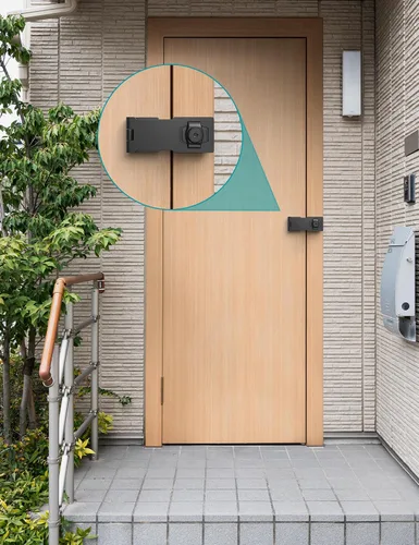 Miniatura 6 de Cerradura de cerrojo con llave de 2.5 pulgadas para armarios y puertas pequeñas, diseño de perilla giratoria, aleación de zinc resistente con hierro
