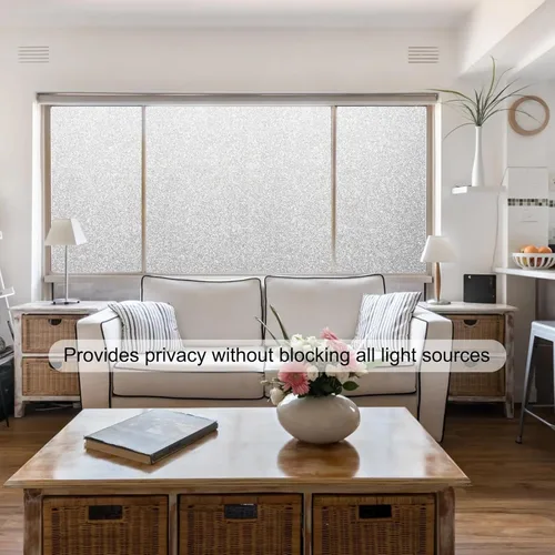 Miniatura 2 de Película de privacidad para ventana LEMON CLOUD, película de vidrio esmerilado para ventana, película de privacidad para puerta de vidrio, adhesivos