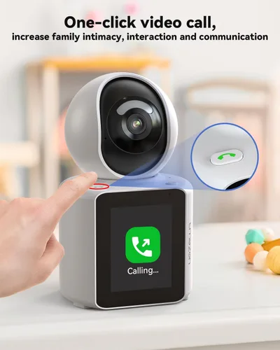 Miniatura 3 de TMEZON Cámara de Video para Mascotas Perros Interior Cámara de Seguridad Inalámbrica Bidireccional Monitor 1080P con Aplicación de Teléfono