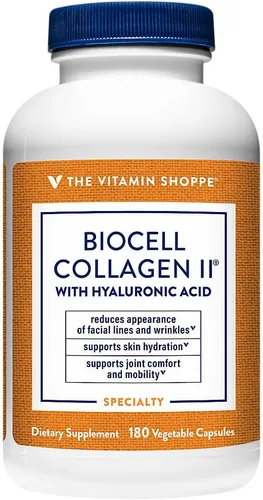 Miniatura 4 de The Vitamin Shoppe Colágeno tipo II 1000 mg - Salud de las articulaciones, apoyo y flexibilidad para el cartílago, con ácido hialurónico