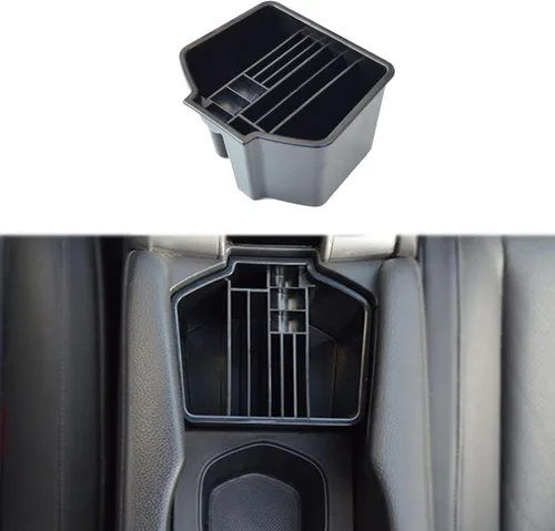 Miniatura 7 de Caja de almacenamiento de consola central para 10ª Honda Civic 2021 2020 2019 2018 2017 2016 bandeja organizadora con doble interfaz USB lámpara LED
