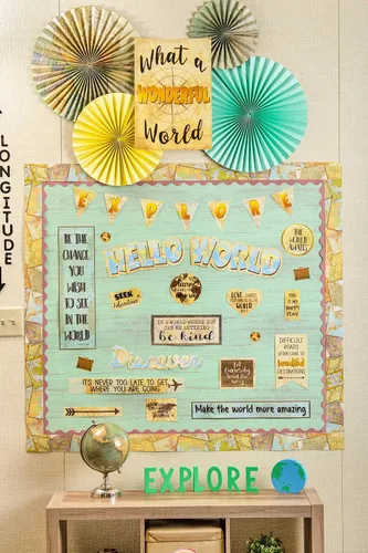 Miniatura 2 de Teacher Created Resources Travel The Map Hanging Paper Fans (TCR77034)