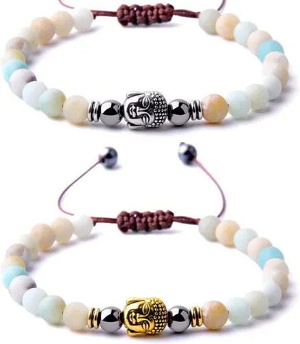 Miniatura 7 de rubyca Buda pulsera de perlas de conector pequeño Espiritual Espaciador de cobre para joyas, Cobre, 20