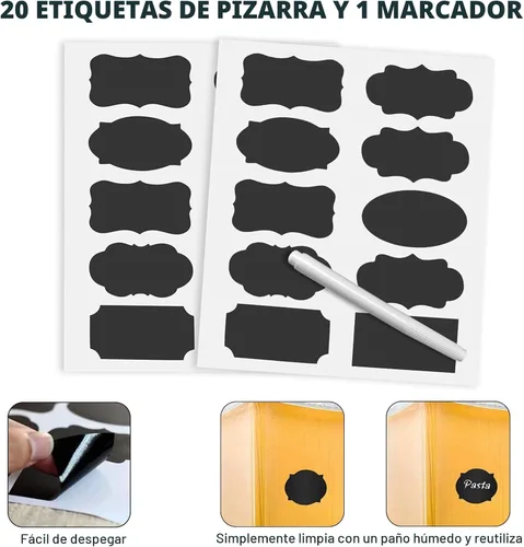 Miniatura 6 de M MCIRCO Contenedores de almacenamiento de alimentos extra grandes de 7 cuartos de galón / 6.5 L/220 onzas, anchos y profundos, 4 recipientes