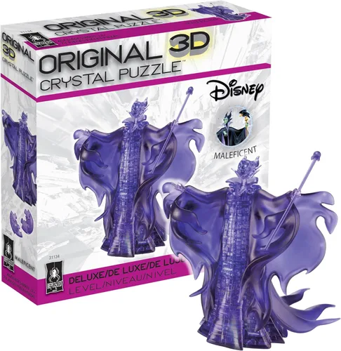 Miniatura 13 de BePuzzled Rompecabezas de cristal 3D original de Disney Belle, a partir de 12 años