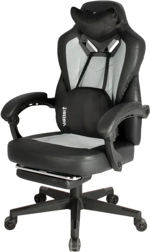 Miniatura 11 de Vigosit Silla de juegos Pro, sillas ergonómicas para juegos para adultos y personas pesadas, silla reclinable de masaje para escritorio de oficina