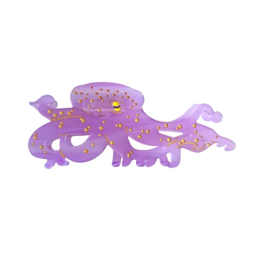Pinza grande con forma de pulpo, pinza de criatura marina, pinzas de acetato para el cabello, pinzas grandes para mujeres