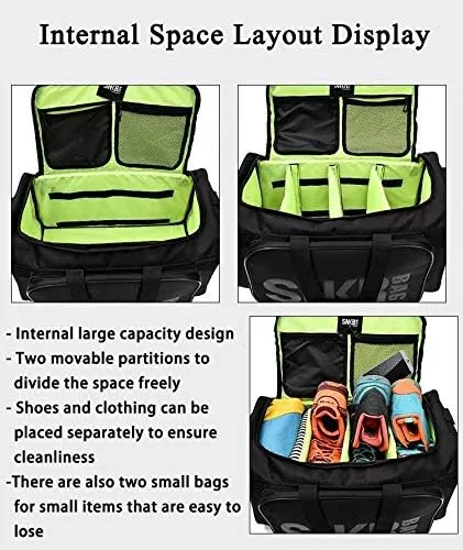 Miniatura 5 de ARTFILIF Bolsa de zapatos para viajes, bolsa de tenis de viaje, bolsa de lona para zapatos para viajes, bolsa de gimnasio deportiva para mujeres