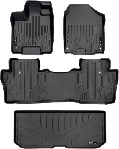Miniatura 19 de MAXLINER Alfombrillas de Piso Juego de Revestimiento de 3 Filas para Honda Pilot 2009-2015