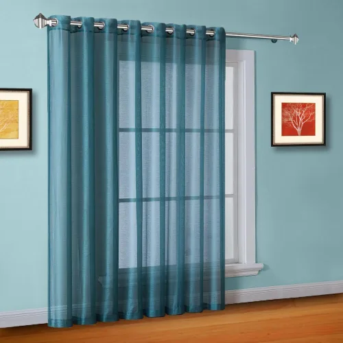 Miniatura 14 de Warm Home Designs Cortinas transparentes con ojales para habitación, cocina, habitación de los niños o sala de estar, 2 paneles con volados, de 54