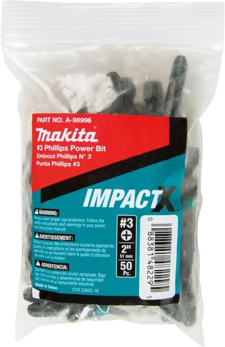 Miniatura 9 de Makita A-96643 Impactx 1 Phillips 2″ Power Bit, 2 Pack