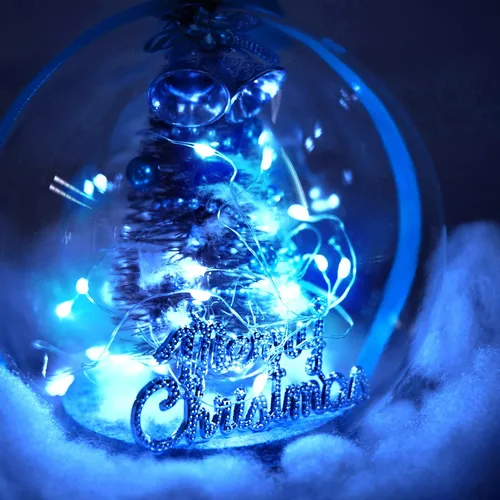 Miniatura 3 de SmilingTown 15 paquetes de luces de cadena de hadas, 6.6 pies, 20 luces LED, funciona con pilas, alambre de cobre plateado, luces de cadena Azul