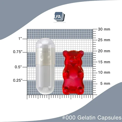 Miniatura 5 de Tamaño 000 cápsulas vacías – 120 cápsulas de gelatina vacías – 000 cápsulas rellenables unidas – Cápsulas de píldoras vacías para kit de llenado