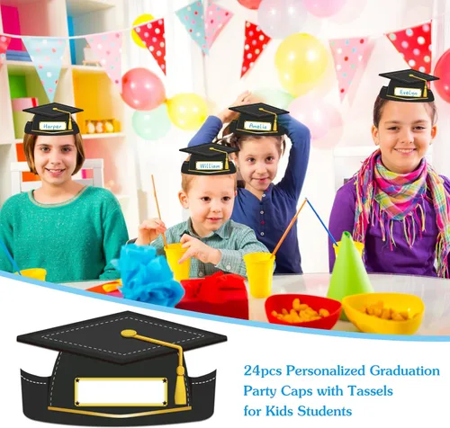Miniatura 5 de D4DREAM 24pcs Paper Crowns Craft Kits Adjustable Paper Caps Hats for Kids Students Kindergarten Preschool Party Supplies