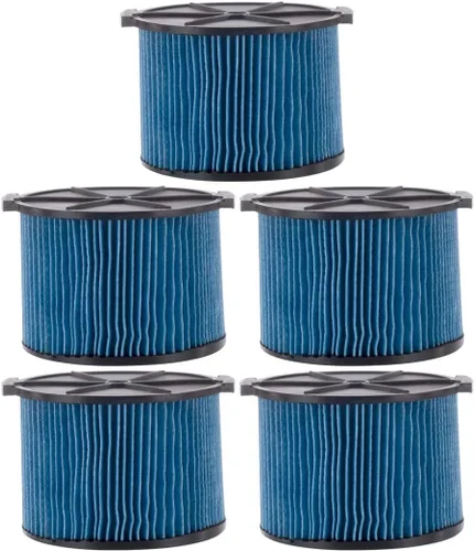 Miniatura 10 de VF3500 - Filtro de cartucho de polvo fino de 3 capas, pieza de repuesto 26643 compatible con aspiradoras portátiles RIDGID de 3 a 4.5 galones, 1