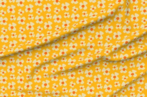 Miniatura 13 de Spoonflower Tela – Rayas psicodélicas retro vintage olas Groovy 70s tonos cálidos impresos en tela de algodón de la firma de pétalos por The Yard