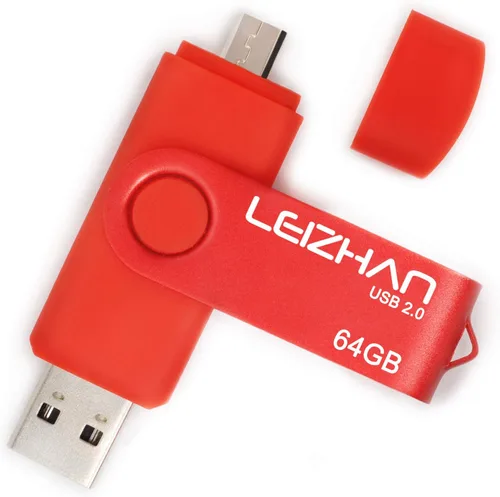 Miniatura 18 de 32 GB OTG USB Flash Drive 64 gb128gb Pendrive de metal para teléfono inteligente Android Micro USB Pen Drive USB 2.0 para Samsung, Huawei, Púrpura