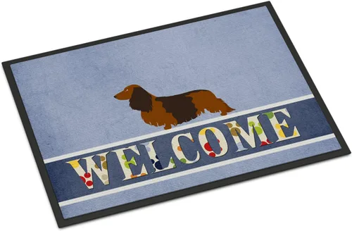 Miniatura 88 de Caroline's Treasures BB8321JMAT - Felpudo de bienvenida Berger Picard de 24 x 36 pulgadas, tapete azul para puerta delantera, para interiores