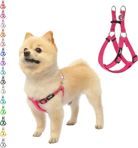 Miniatura 24 de PUPTECK arnés para perro para no jalar, reflejante, ajustable, básico, de nailon, chaleco para cachorro, para caminar al aire libre con etiqueta