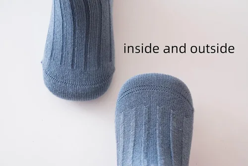 Miniatura 6 de J Poqobog - Calcetines de tripa para bebés, calcetines de algodón peinado con agarre para niños pequeños, sin deslizamiento/antideslizamiento