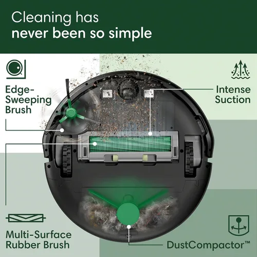 Miniatura 4 de iRobot Roomba 205 DustCompactor Vac Robot Aspiradora - Compacta automáticamente los desechos dentro del robot, sin necesidad de vaciado durante 60