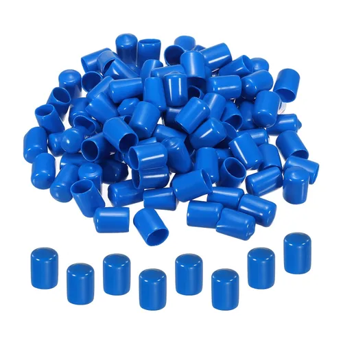 Miniatura 23 de MECCANIXITY 10 tapas de goma para extremos de goma, protector de rosca de vinilo de 1 pulgada, tapas redondas de PVC para tubos de perno