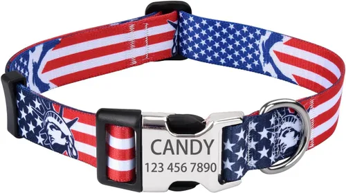 Miniatura 4 de Collares de perro personalizados – Collar floral personalizado con nombre y número de teléfono – Tamaños ajustables para perros pequeños, medianos