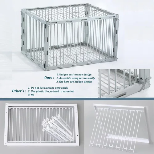 Miniatura 8 de Trampa para palomas con diseño a prueba de fugas, trampa para pájaros con entrada unidireccional, jaula para pollos y aves para palomas, portátil