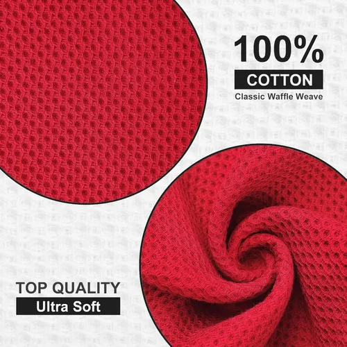 Miniatura 336 de Kitinjoy - Paños de cocina de 100 % algodón, tela de tejido gofrado, paño de limpieza ultrasuave, absorbente y de secado rápido. Beige