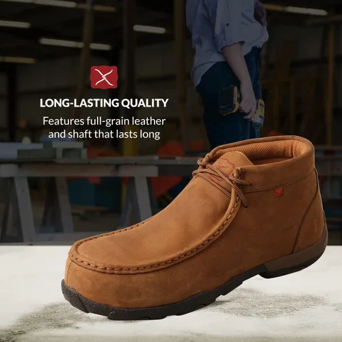 Miniatura 3 de Twisted X - Mocasines de conducción para mujer, puntera de acero