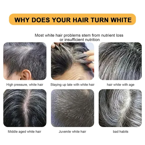 Miniatura 9 de Barra inversa de cabello gris, barra de champú para oscurecer el cabello, jabón inverso de cabello blanco para mujeres y hombres