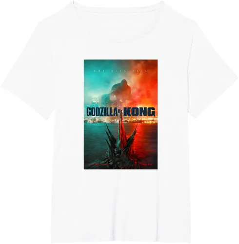 Miniatura 52 de Godzilla vs Kong - Camiseta oficial con póster, Negro