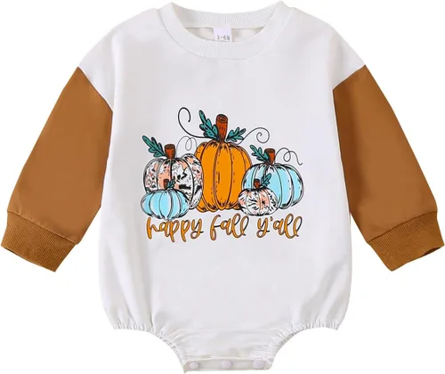 Miniatura 71 de Kuriozud Mameluco de burbujas para bebé recién nacido, manga larga, suéter de gran tamaño, ropa de otoño e invierno