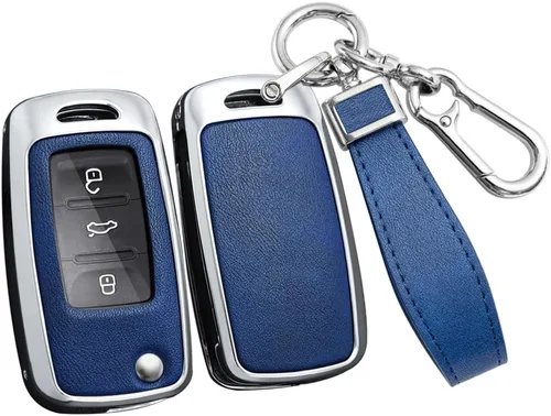 Miniatura 12 de ontto Funda para llavero de automóvil de protección completa, compatible con Volkswagen Jetta Tiguan Passat Polo Beetle Golf GTI/R/MK6 5 Santan