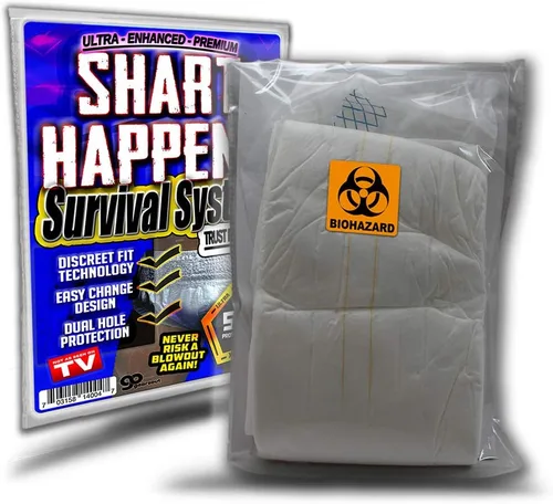 Miniatura 8 de Shart Happens Survival System - Divertido kit de pañales para adultos, protección extrema contra golpes, fiesta de elefante blanco, cumpleaños