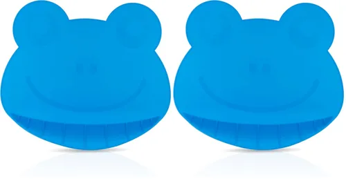 Miniatura 10 de Nuby Sure Grip Miracle Frog Mat con bolsa de alimentos - Placa de succión para niños pequeños - 6+ meses - Aqua Agua