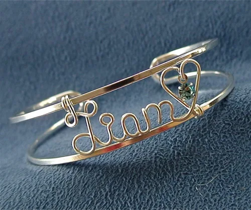 Miniatura 7 de Personalized Silver, Gold or Rose Gold Mom, Mother, Mommy, Grandma, Nana, Couples Bracelet with Birthstones and Hearts~Multiple Children's Names