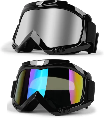 Miniatura 11 de Gafas de Motocross – Gafas MX para ATV, Motocicleta, Snowboard, Dirtbike y Deportes de Motor – Antiniebla, UV400, Antiarañazos, A Prueba de Polvo