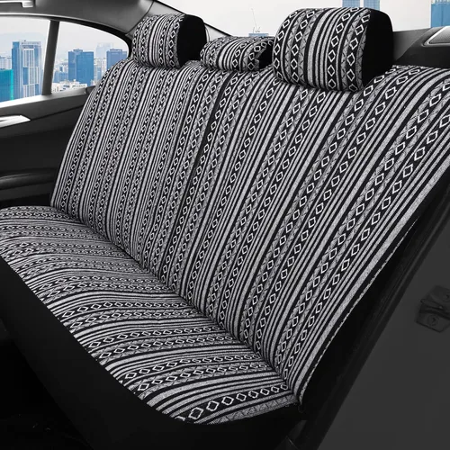 Miniatura 3 de HAIYAOTIMES Fundas para Asientos de Automóvil Baja Saddle Blanket Juego Completo con Almohadillas para Cinturón de Seguridad, Fundas de Asiento