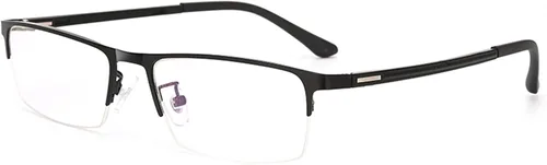 Miniatura 2 de COTIA/Gafas de lectura Fotocromáticas Turn Gray 2021 Hombres Metal Medio marco Presbicia Gafas Negro