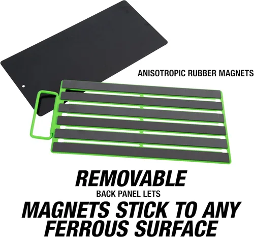 Miniatura 5 de OEMTOOLS 22389 Pro Bandeja magnética para dados, organizador de trinquete personalizable, pernos de accionamiento ajustables, organizador de juego